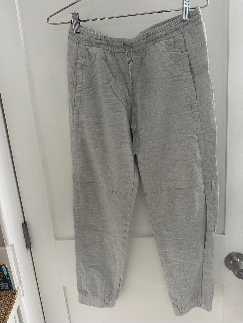 Women’s Light Gray Drawstring Joggers - Casual Comfort